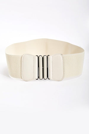 Elasticated Cream Belt