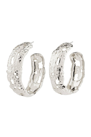 Carraig Donn Eleni Silver Plated Hoop Earrings