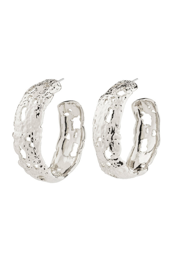 Carraig Donn Eleni Silver Plated Hoop Earrings