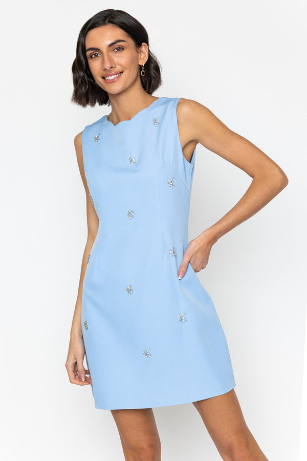 Carraig Donn Embellished Scallop Edge Dress