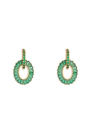 Carraig Donn Emerald Baguette Earrings