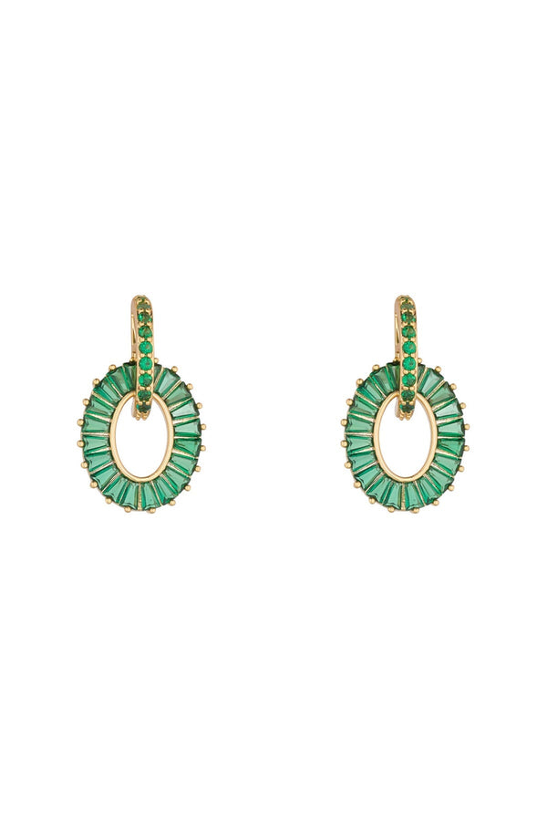 Carraig Donn Emerald Baguette Earrings