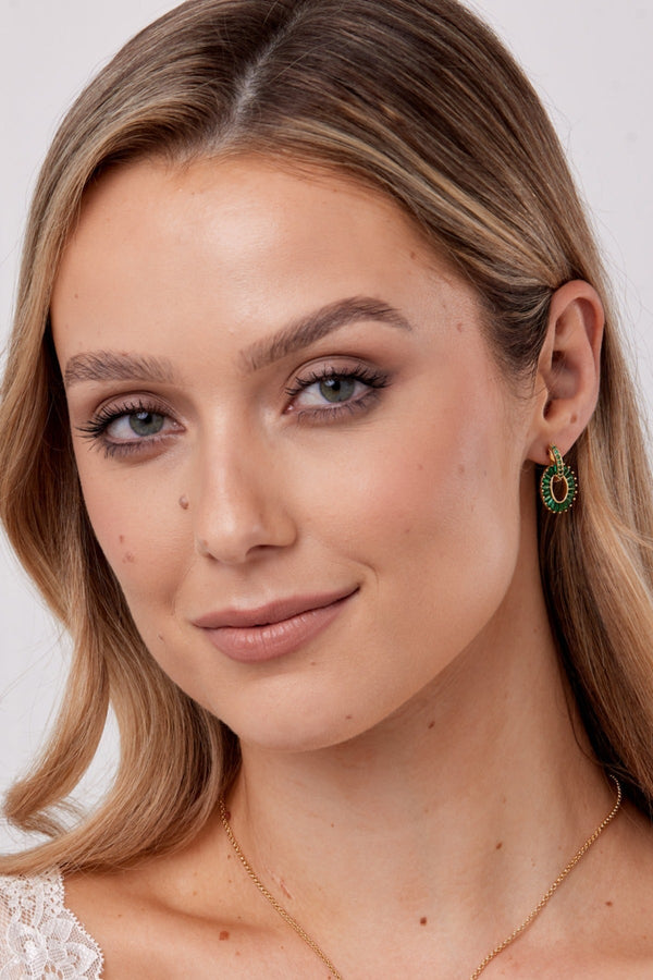 Carraig Donn Emerald Baguette Earrings