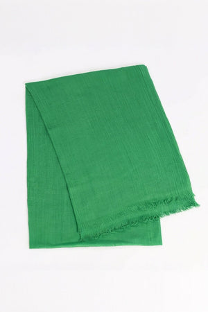 Carraig Donn Emerald Green Soft Touch Cotton Blend Scarf