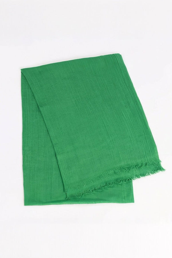 Carraig Donn Emerald Green Soft Touch Cotton Blend Scarf