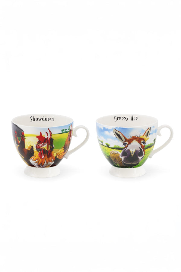Carraig Donn Eoin O Connor Beyond The Herd Set of 2 Cappuccino Mugs