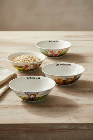 Carraig Donn Eoin O Connor Beyond The Herd Set of 4 Bowls