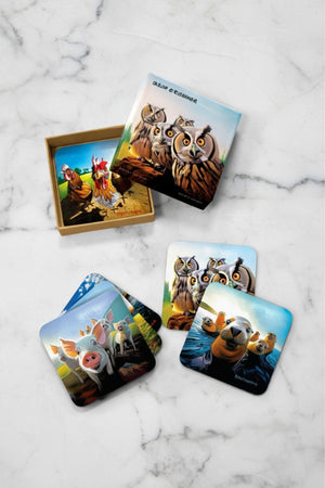 Carraig Donn Eoin O Connor Beyond The Herd Set of 6 Coasters