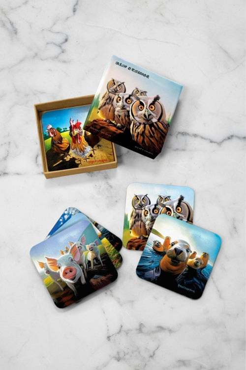 Eoin O Connor Beyond The Herd Set of 6 Coasters