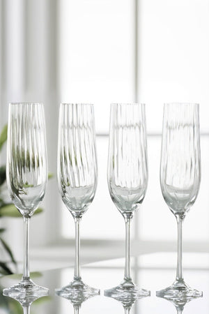 Carraig Donn Erne Glass Flute Set of 4