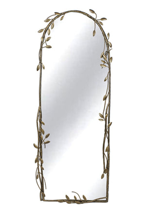 Carraig Donn Eve Cheval Mirror in Gold Finish