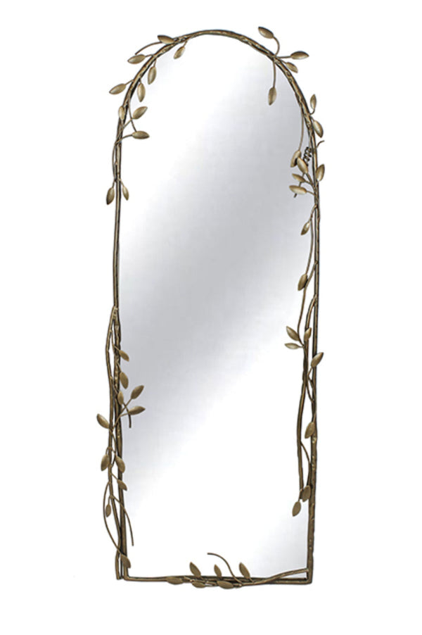 Carraig Donn Eve Cheval Mirror in Gold Finish
