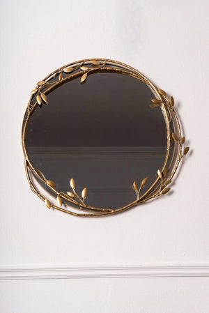 Carraig Donn Eve Gold Finish Round Mirror 75cm