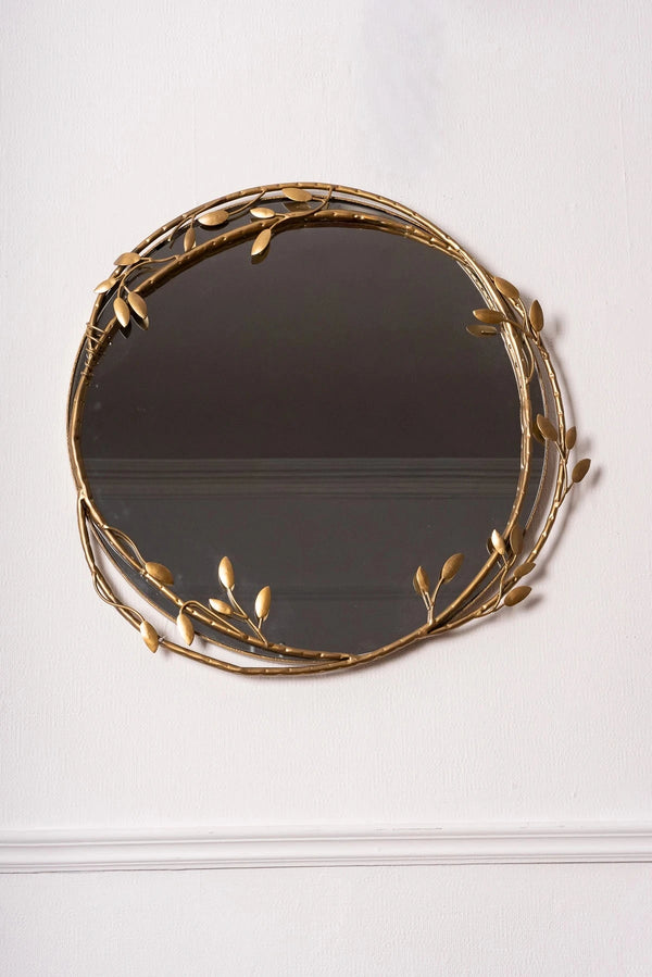 Carraig Donn Eve Gold Finish Round Mirror 75cm