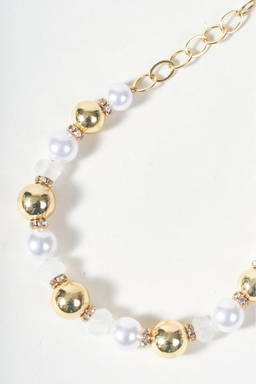 Carraig Donn Faux Pearl & Bead Necklace