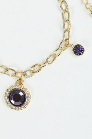 Carraig Donn February Birthstone Charm Bracelet