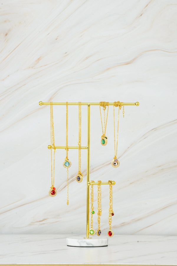 Carraig Donn February Birthstone Charm Necklace