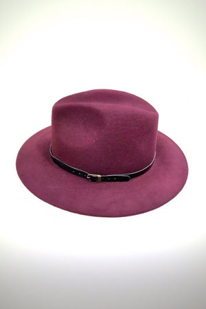 Carraig Donn Fedora Hat in Bordeaux