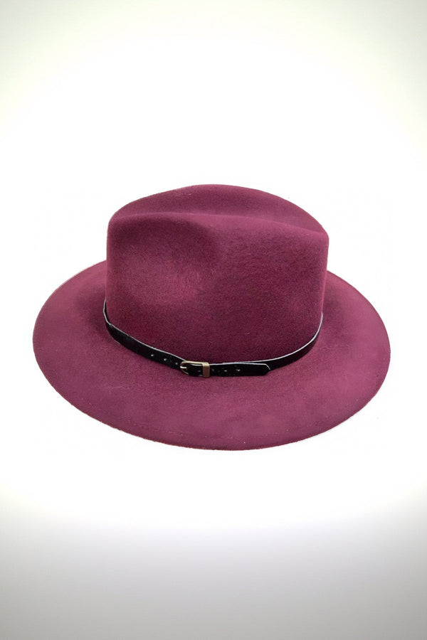 Carraig Donn Fedora Hat in Bordeaux
