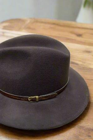 Carraig Donn Fedora Hat in Brown