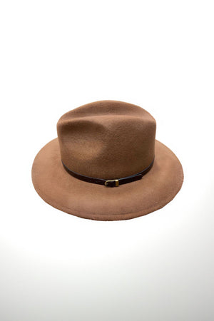 Carraig Donn Fedora Hat in Tan Brown