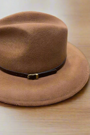 Carraig Donn Fedora Hat in Tan Brown