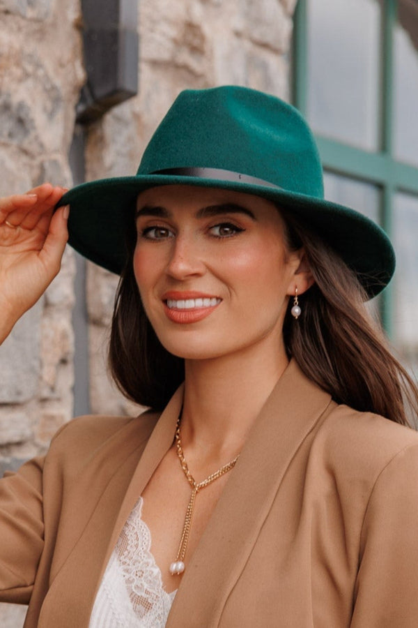 Carraig Donn Fedora Hat in Teal