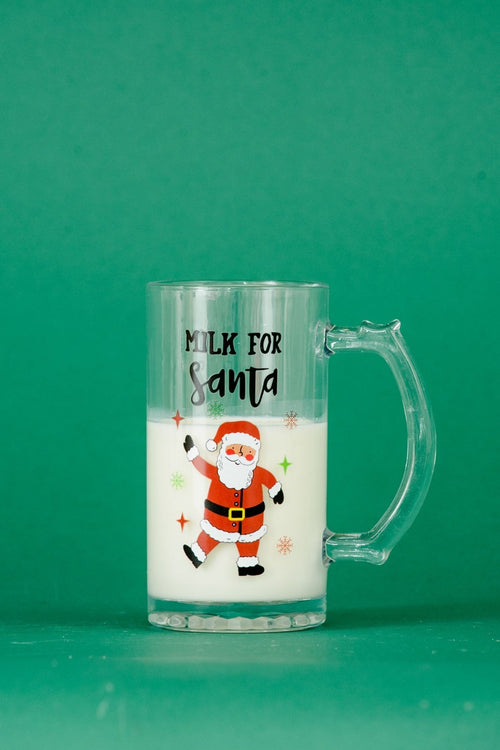 Carraig Donn Festive Santa Glass Mug