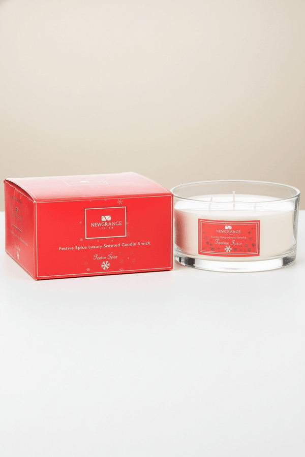Carraig Donn Festive Spice Luxury Candle 3 Wick