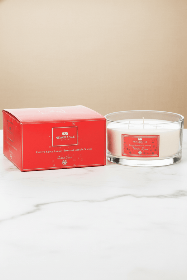 Carraig Donn Festive Spice Luxury Candle 3 Wick