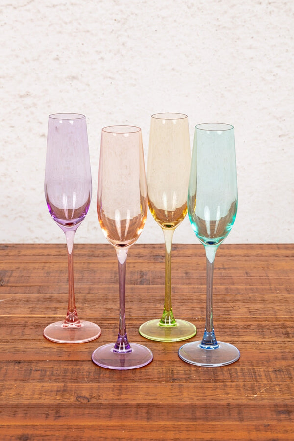 Carraig Donn Fiesta Chamagne Flute Set Of 4