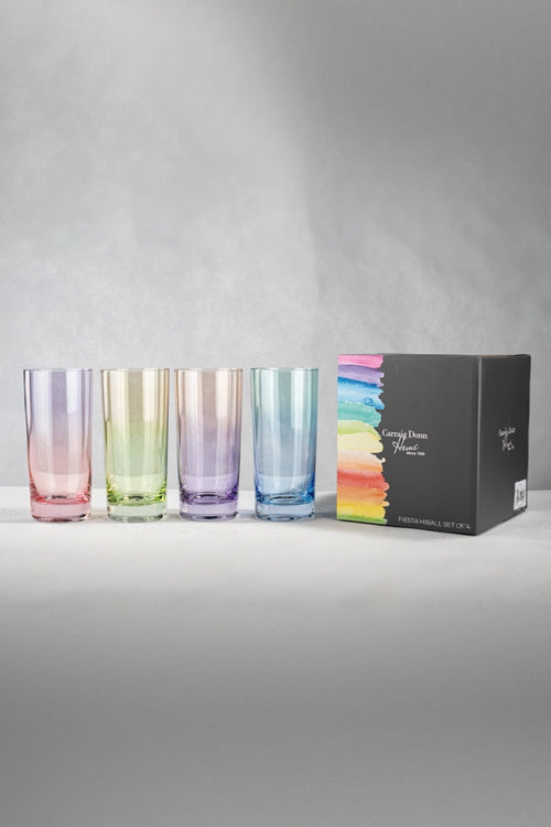Set of 4 Fiesta Highball Glasses