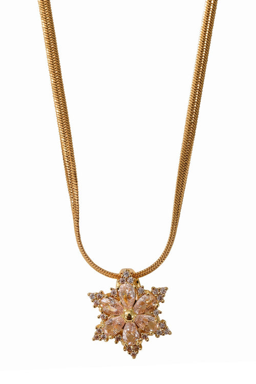 Floral Crystal Pendant