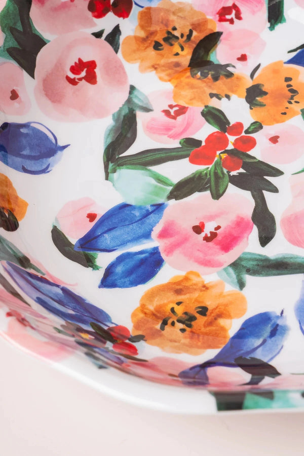 Carraig Donn Floral Melamine Serving Bowl