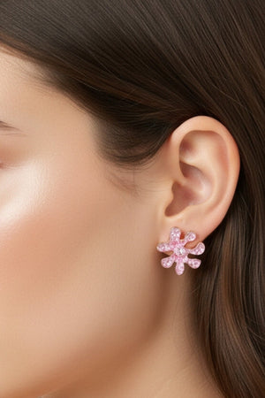 Carraig Donn Floral Pink Earrings