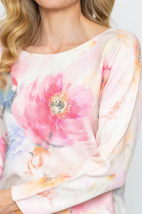 Carraig Donn Floral Printed Knit Jumper