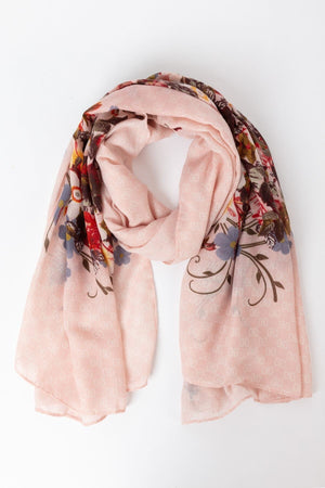 Floral Scarf in Pink