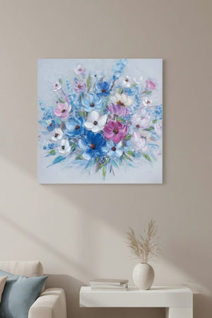 Carraig Donn Floral Spray Textured Canvas Wall Art