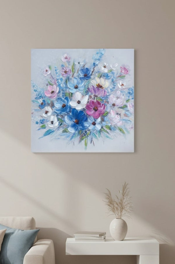 Carraig Donn Floral Spray Textured Canvas Wall Art