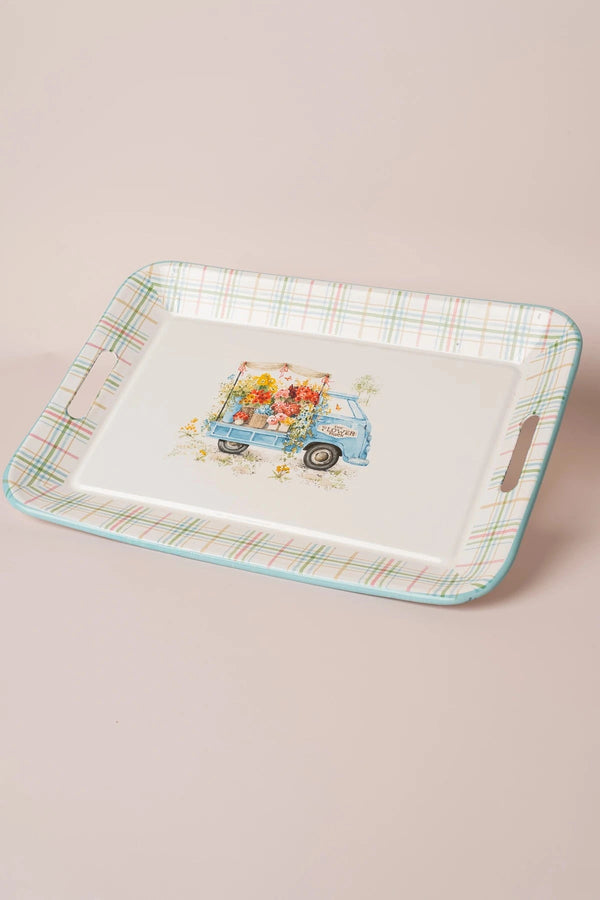 Carraig Donn Flower Market Enamel Tray