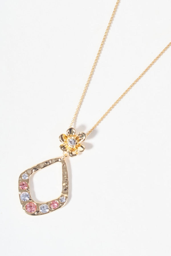 Carraig Donn Flower & Stone Gold Necklace