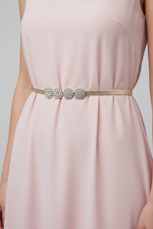 Four Diamante Disc Gold Belt | SOUL Accessories | Carraig Donn
