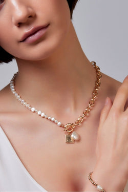 Carraig Donn Freshwater Pearl & Charms Necklace