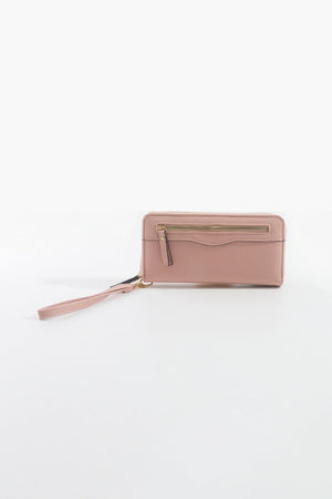 Front Zip Purse in Pink