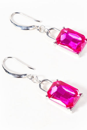 Carraig Donn Fuchsia Pink And Silver Earrings