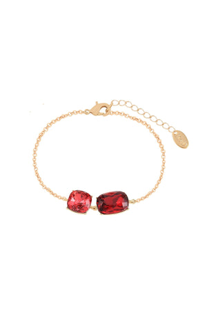 Carraig Donn Garnet Ruby Crystal Bracelet