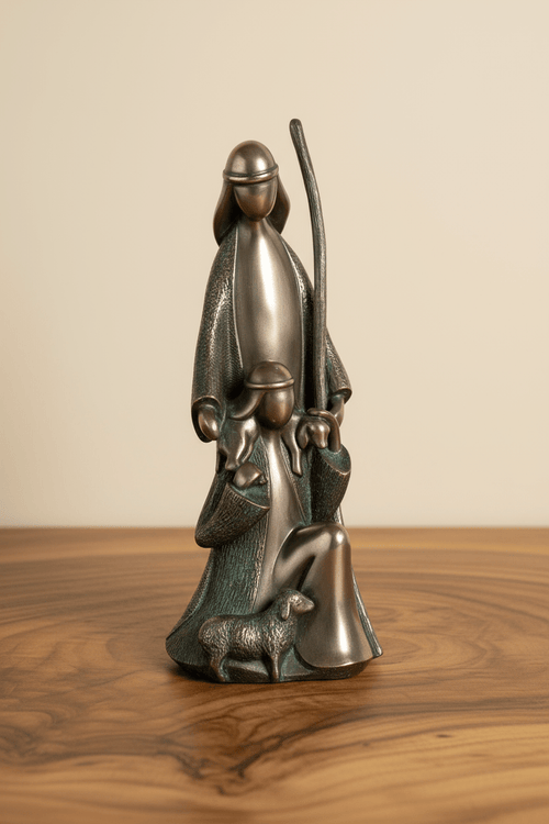 Genesis Shepherds & Sheep Sculpture
