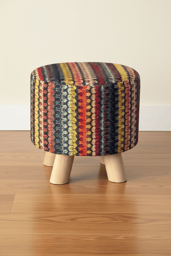 Carraig Donn Geometric Stripe Footstool