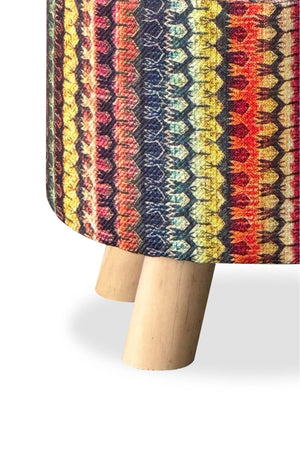 Carraig Donn Geometric Stripe Footstool