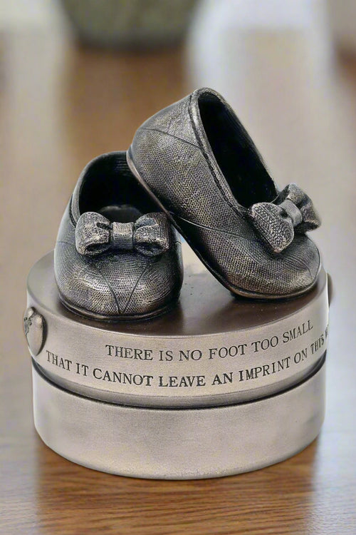 Girl Booties Bronze Trinket Box